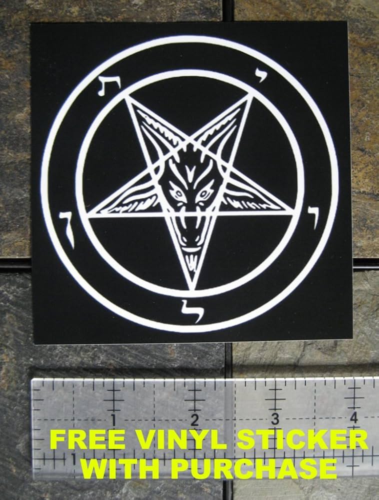 Amazon.com: Pentagram Wall Tapestry - Goat Skull Sigil of