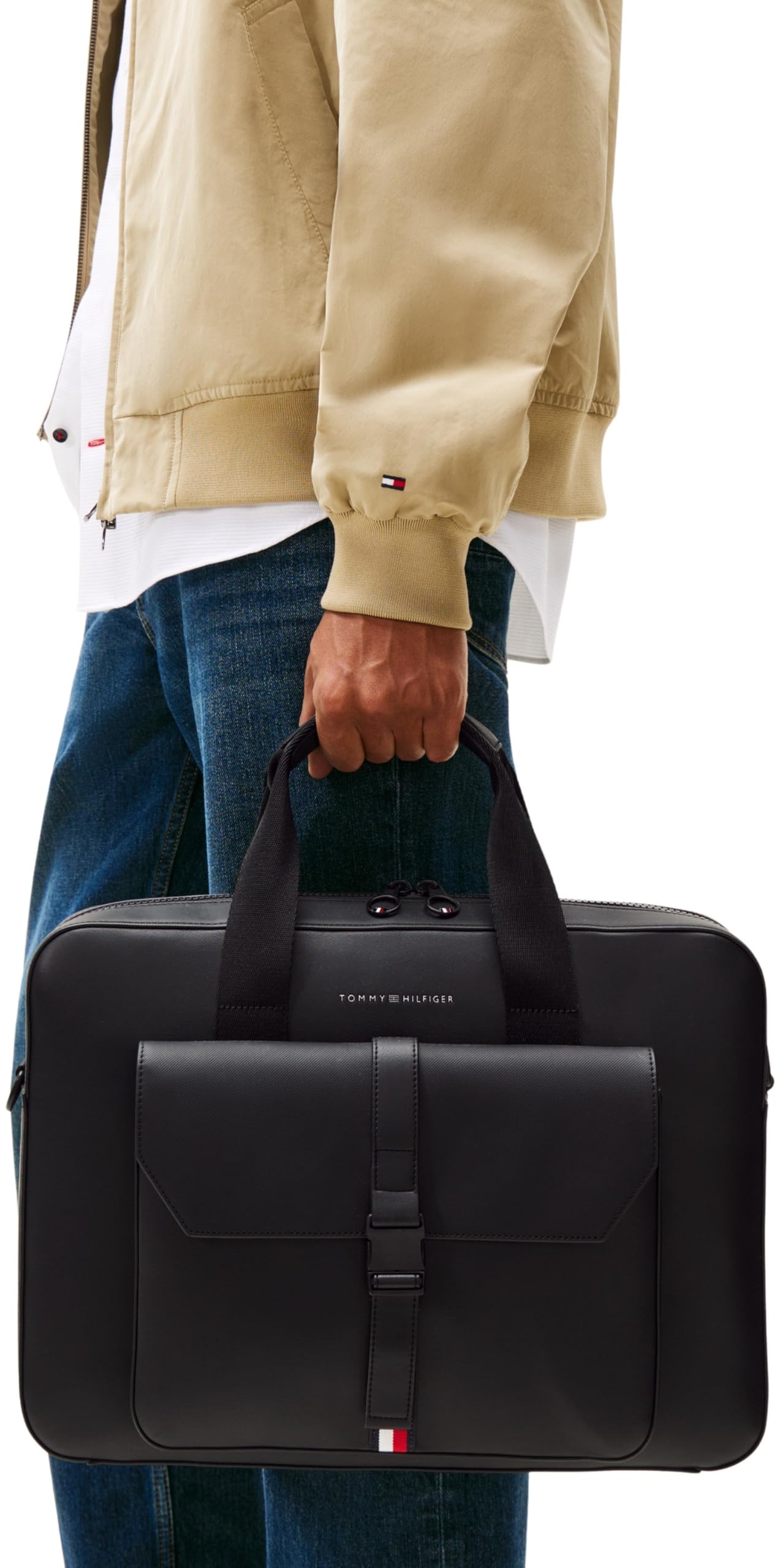 Tommy Hilfiger Men's Th Foundation Computer Bag Am0am13478, One Size