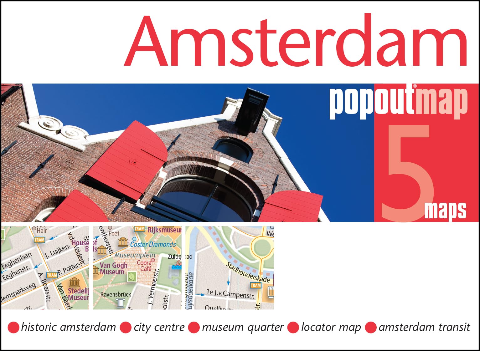 Amsterdam PopOut Map (PopOut Maps) Map – Folded Map, February 1, 2017