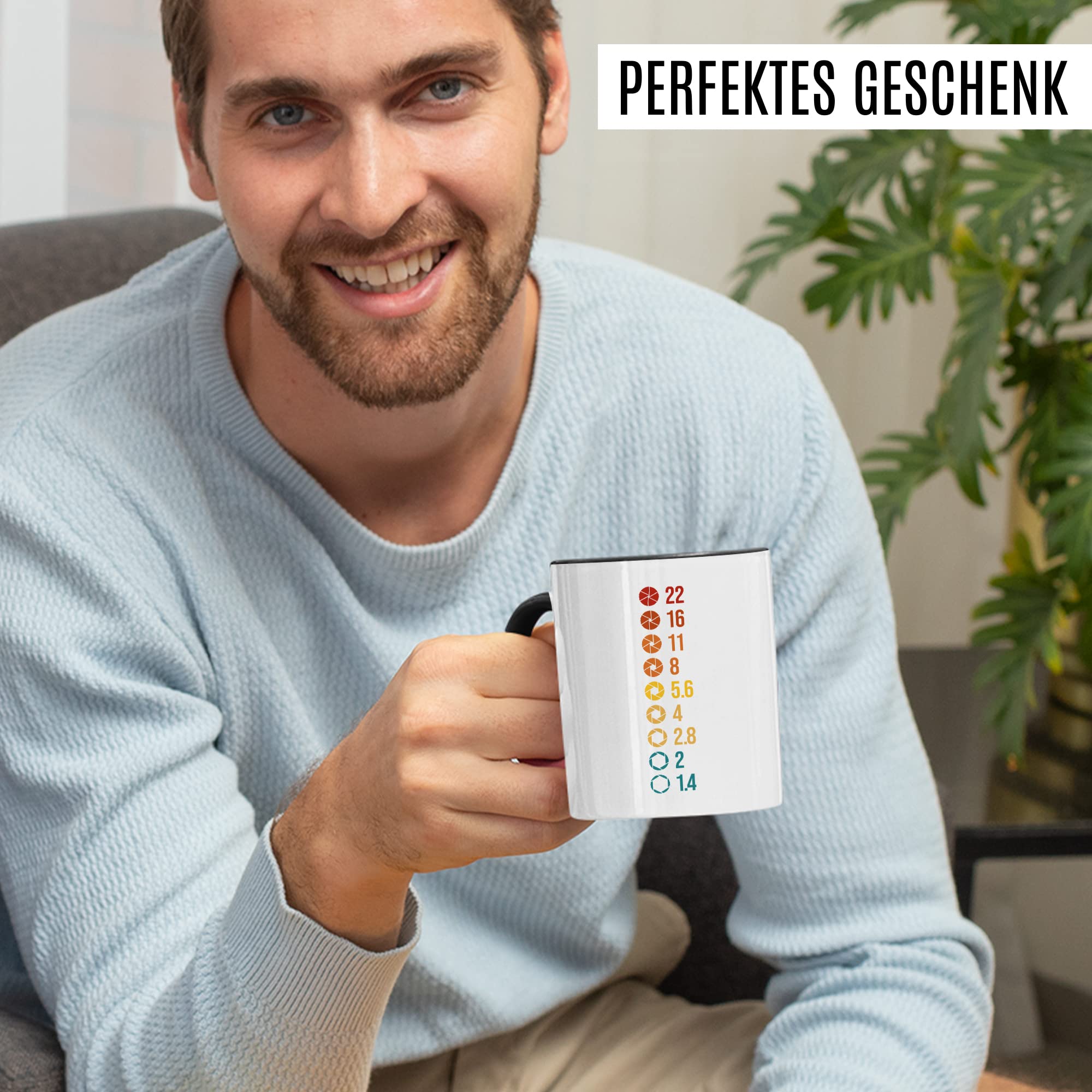 Tazza Da Caffè Con Obie-ttivo Per Fotocamera, Tazza Da Caffè In Ceramica Da 350