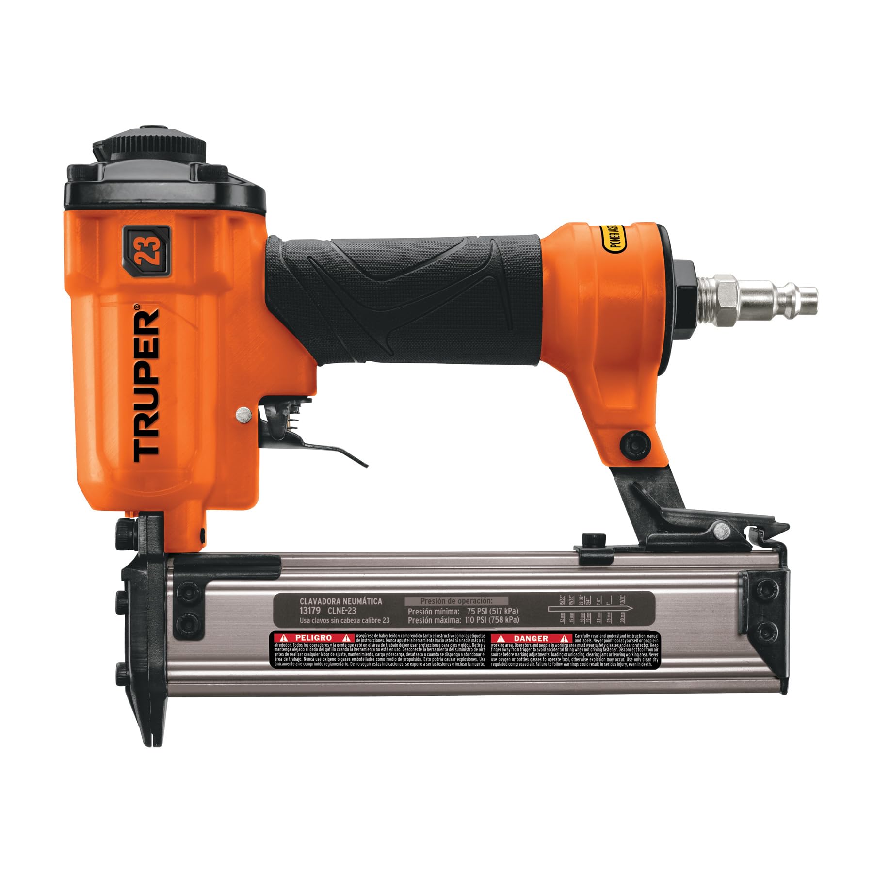 pneumatic nailer, professional, caliber 23