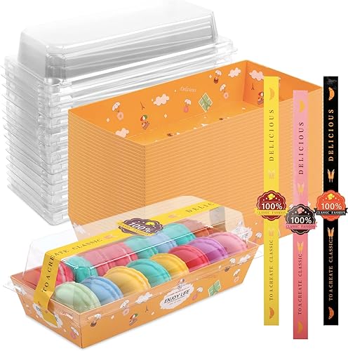 Caja de rollo para tartas, rollo suizo y pastelería, recipiente transparente para postres y magdalenas, cajas de panadería ecológicas con ventana,