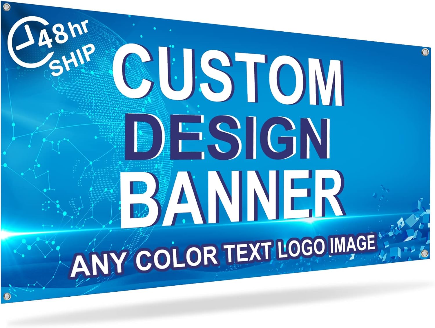 Custom Banner and Signs 4'x1' Customizable Personalized