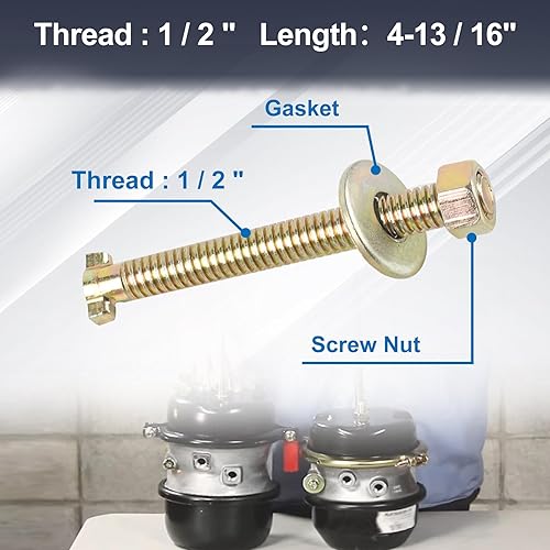 Miniatura 2 de 4 pernos de jaula de freno, perno de liberación para reparación de cámara de freno con resorte de aire, sustituye a Bendix 800921 TR800921, perno de