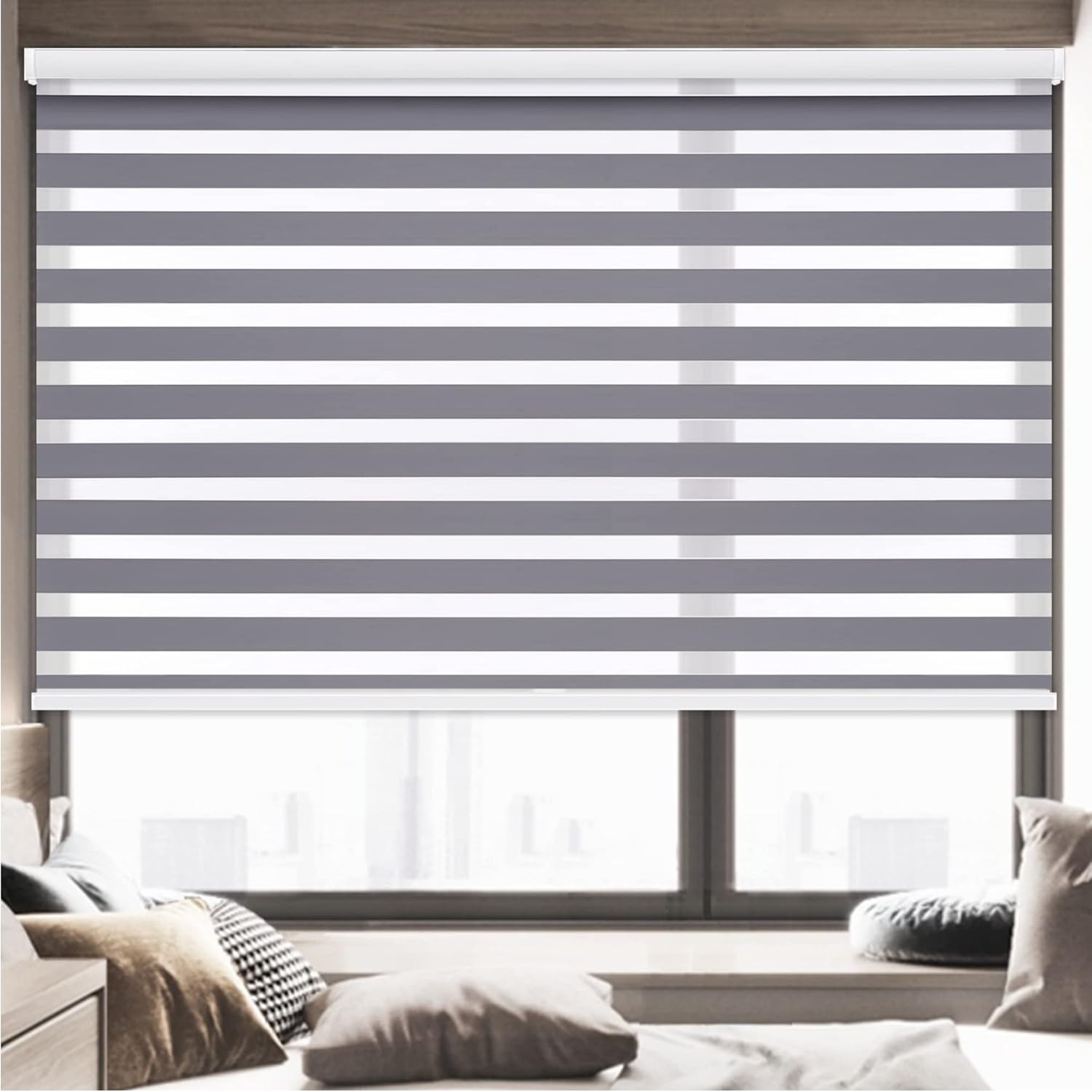 Cordless Zebra Blinds for Windows, Zebra Shades for Windows