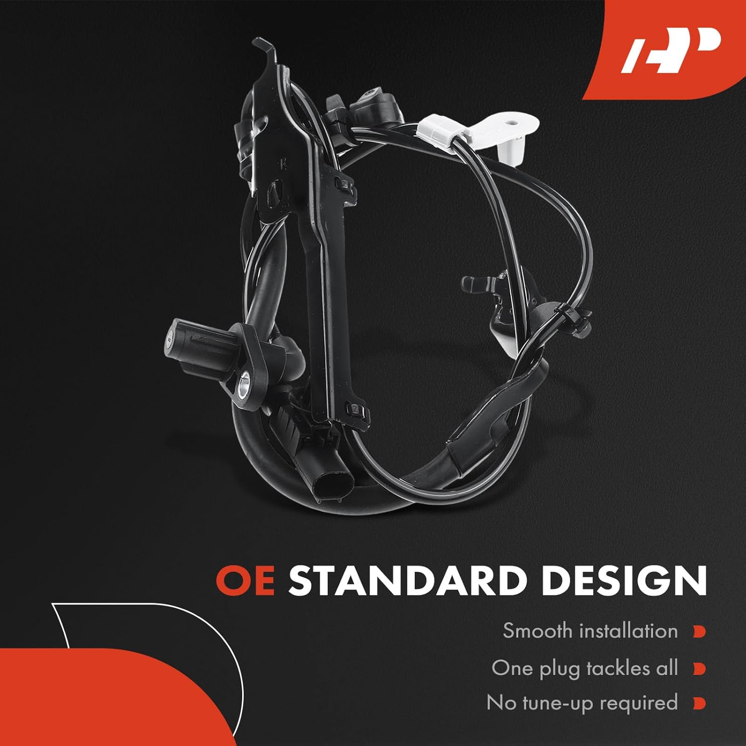 A-Premium ABS Wheel Speed Sensor Compatible with Toyota Models - Venza 2009-2015 - Front Driver and Passenger Side, 2-PC Set, Replace# 89543-0T011, 89542-0T011