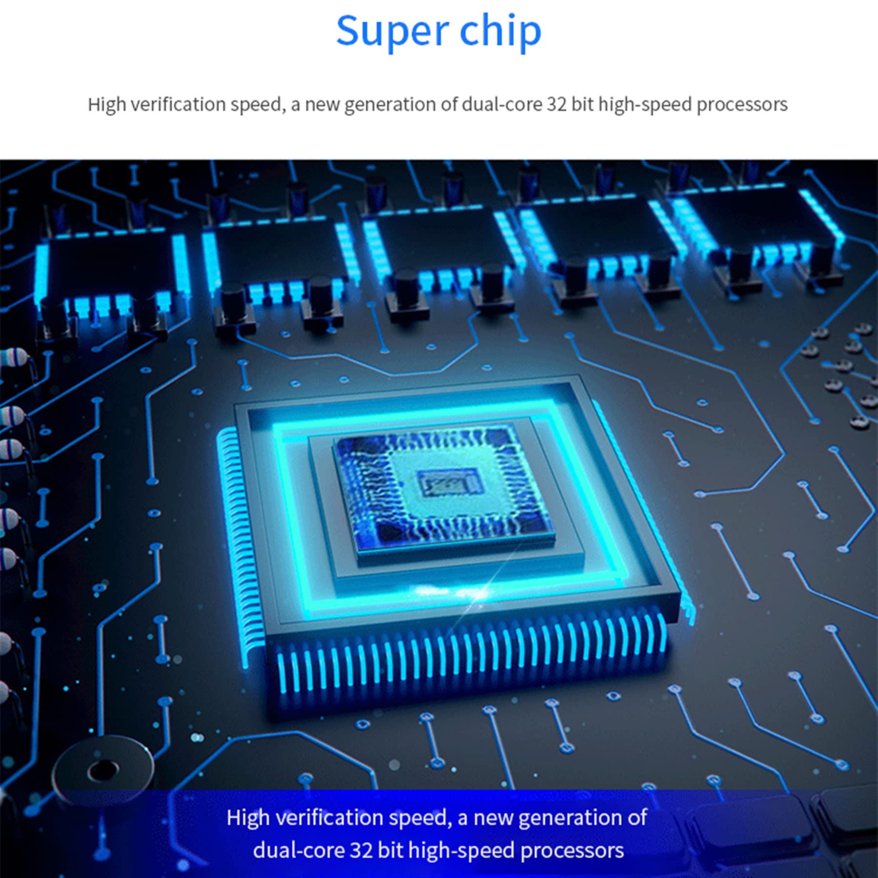 Macchina di assistenza, macchina schema di assistenza biometrica a impronta digitale con disco U 8G, capacità di 100.000 record,2,4 pollici, schermo LCD, sistema spagnolo