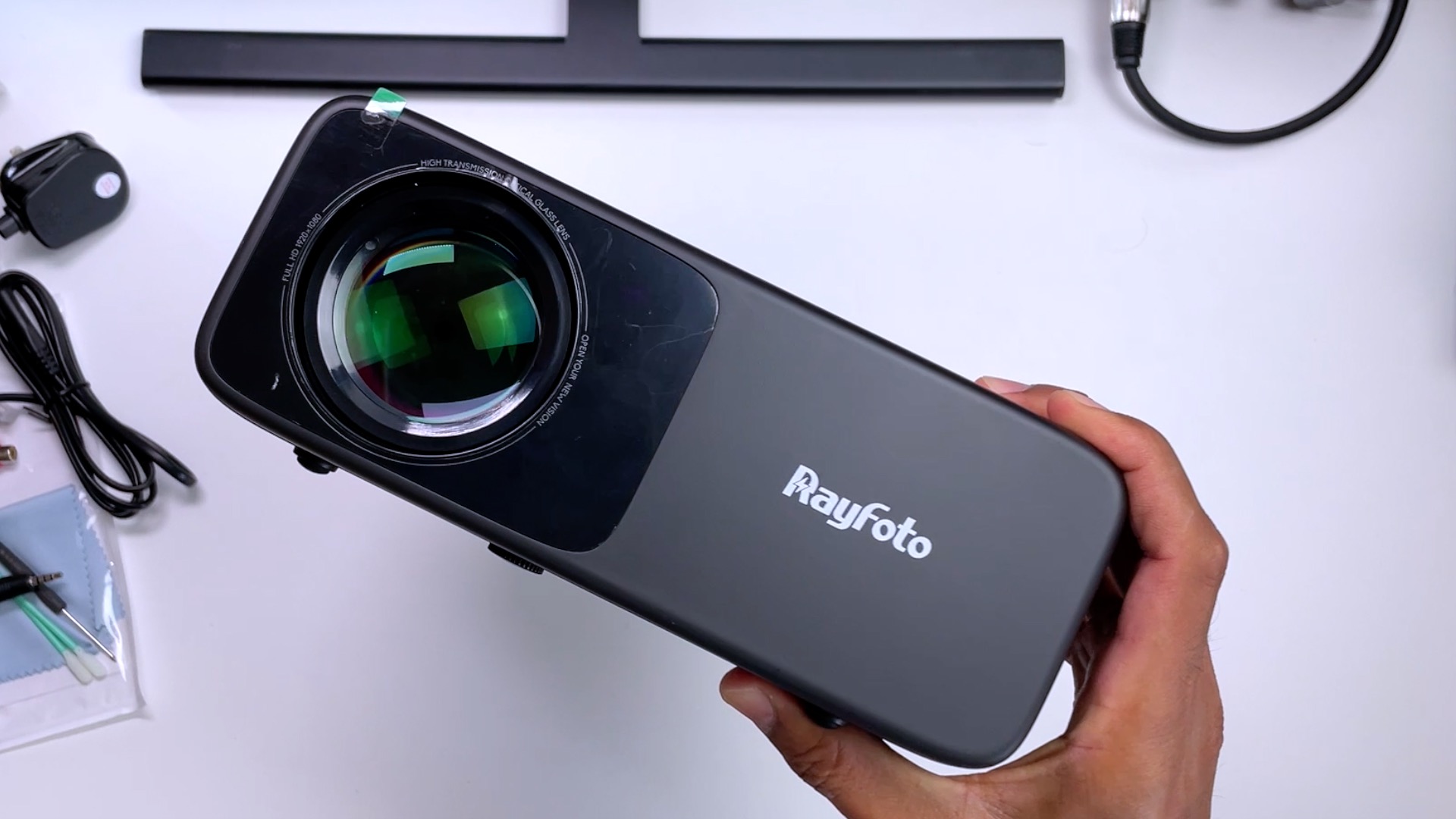 Watch Rayfoto Native 1080p 9500 Lumens WiFi/Bluetooth Projector