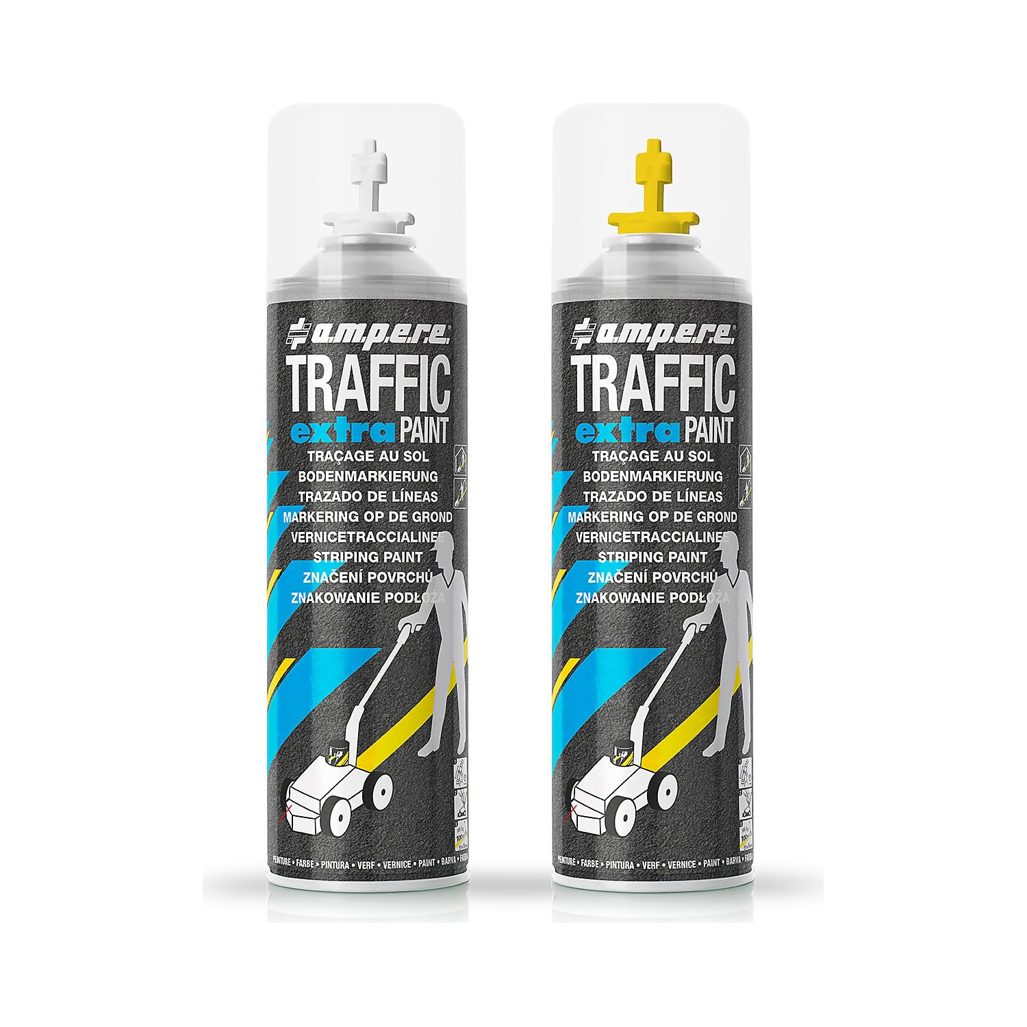 Ampere | Markierfarbe Traffic extra Paint® für starke Beanspruchung | Inhalt 500 ml | VE 12 Dosen | Weiß