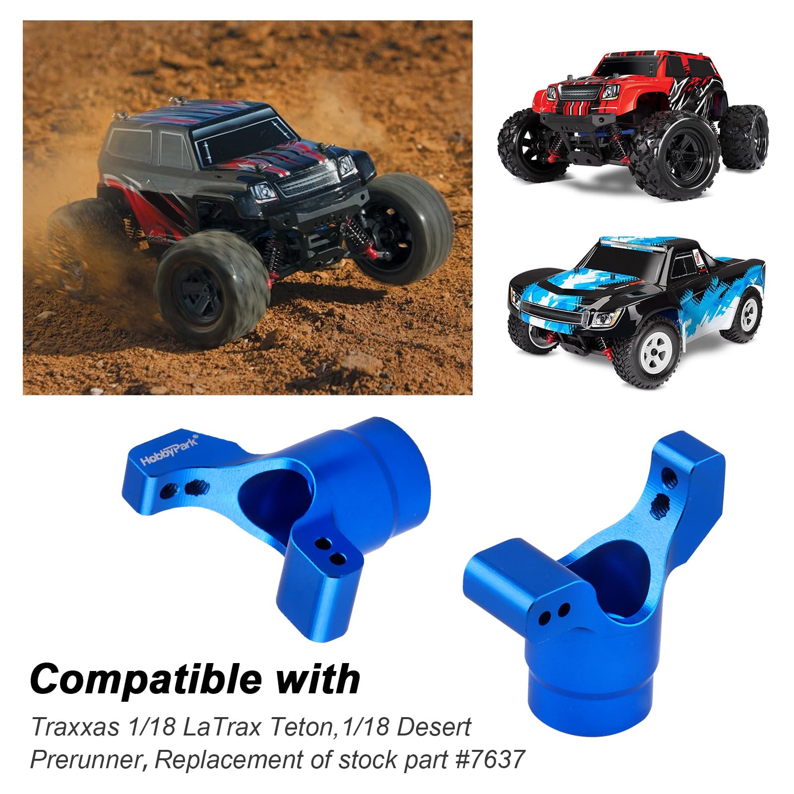 Support de servo - VGEBY - Traxxas 1/18 TRX4M - Métal - Blanc