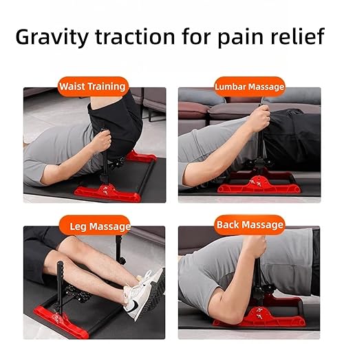 Miniatura 3 de YANGG Masajeador manual de espalda y lumbar, ejercicio para el dolor lumbar en el hogar, dolor lumbar hernia de tracción discal, estiramiento de