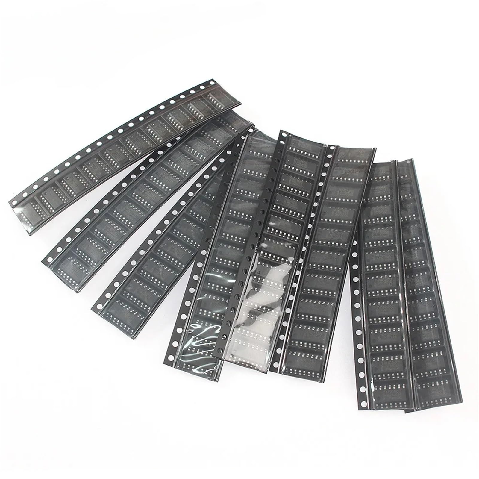 Kit di componenti elettronici IC logici SMD da 80 Pezzi 74HC00D 74HC04D 74HC08D 74HC14D 74HC138D 74HC164D 74HC165D 74HC595D Set di Chip IC SOP