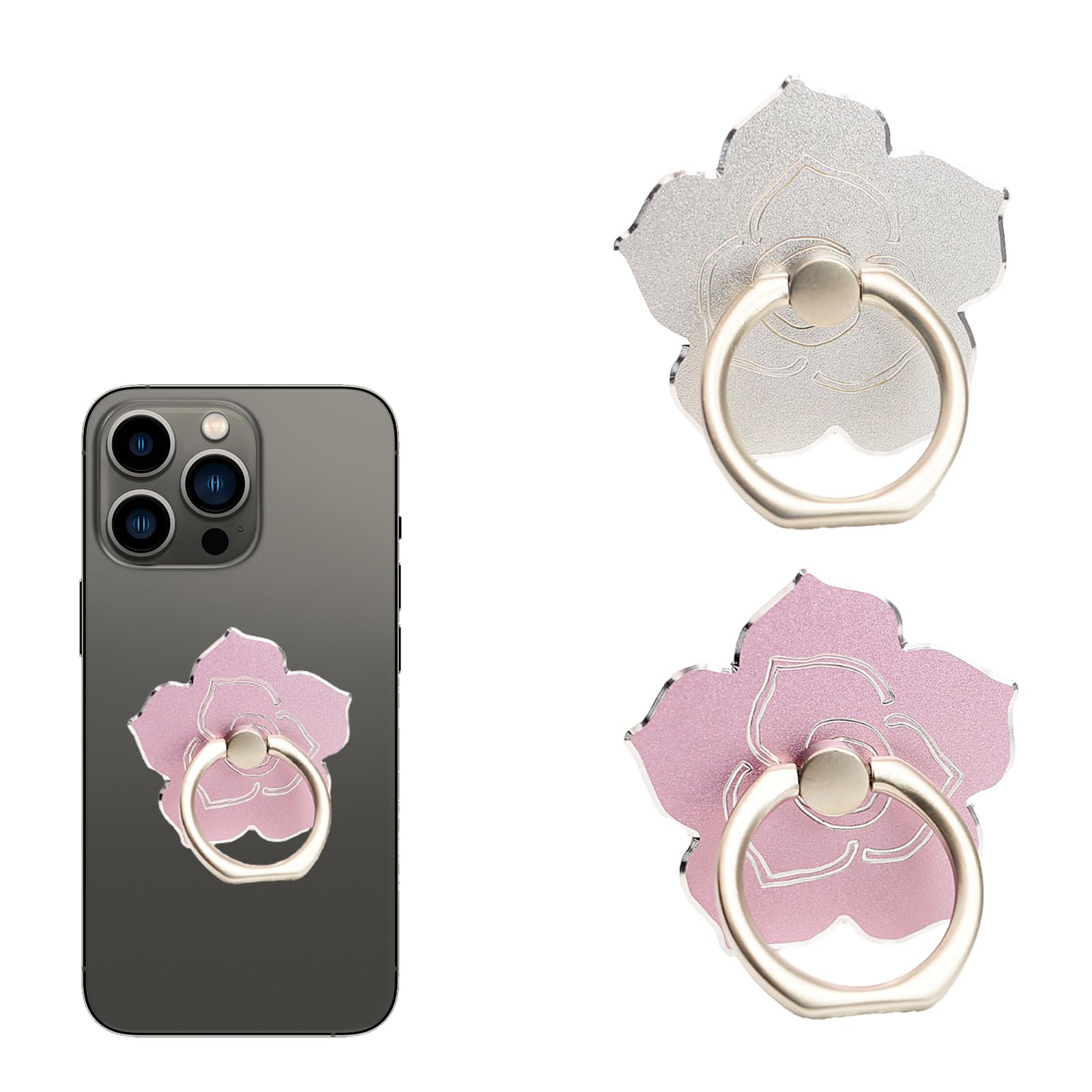 KGDUYC Supporto Per Anelli Per Dita A Fiori Oro - Foto 12