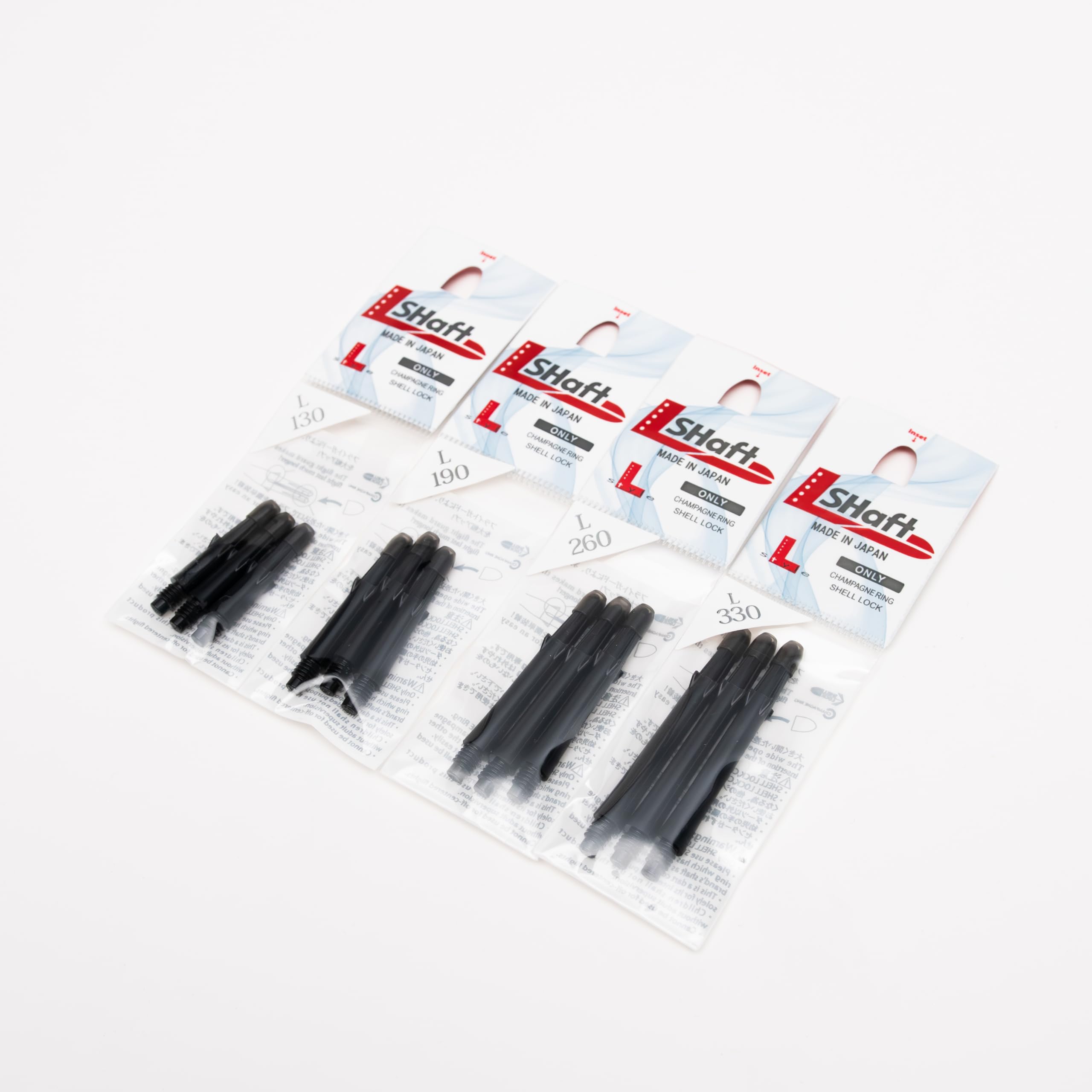 Shafty L-Style L-Shaft Locked Straight Black Medium 330