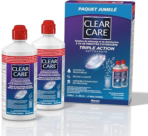 Miniatura 2 de Clear Care Solución para lentes de contacto 12.2 fl oz Pack de 2