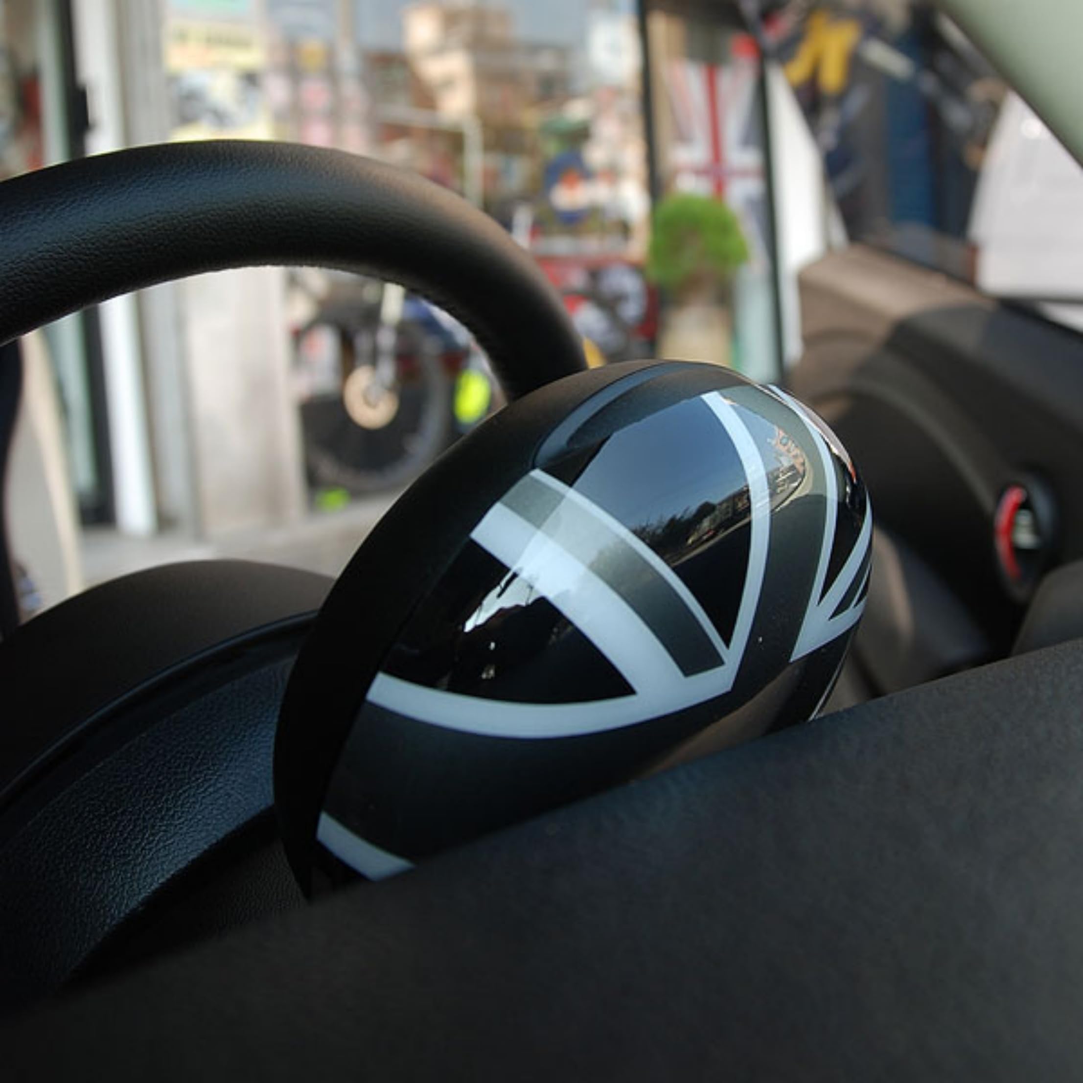 Compatibile con accessori per Mini Cooper, decorazione ABS Cover Caps Shell Case, per R56 Hatchback 2007-2013 (Union Jack G, Tachometer Speedometer Meter Hood Panel)