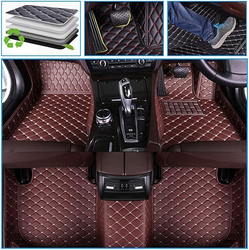 Miniatura 31 de Alfombrillas de automóvil aptas para XC40 2018, 2019, 2020, cobertura completa, protección para todo tipo de clima, forros de cuero antideslizante