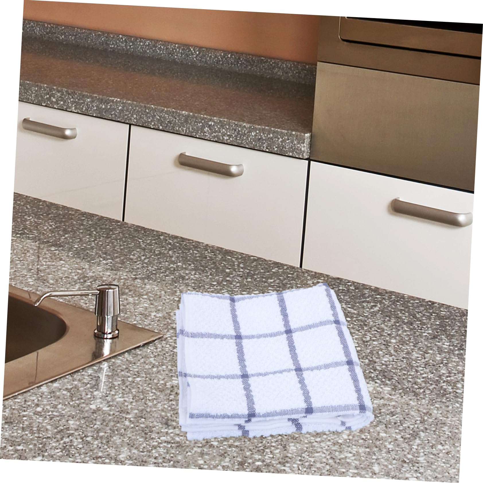 Cabilock 6piezas Paños de Cocina de Algodón de Alta Absorción Estropajos Multiusos para Limpiar Platos Paños para Lavar Platos para Cocina