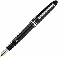 MONT BLANC 万年筆 FP146 プラチナライン　中古美品 中古)PLATINUM プラチナ 万年筆 プラチナ・プラチナ スモール