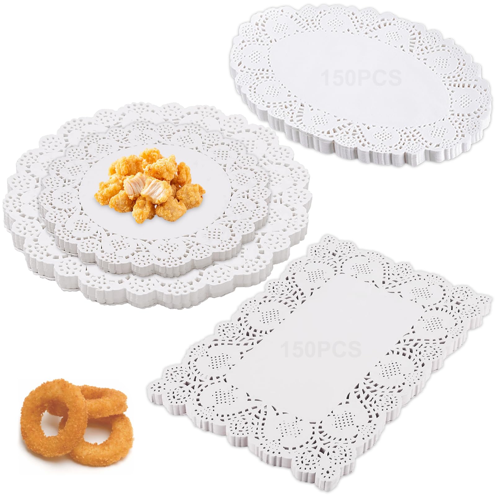 Lot De 30 Napperons Dentelle Ronde 30,5 Cm Blanc – Élégants Pour Gâteaux, Tartes, Fritures & Dressage De Table