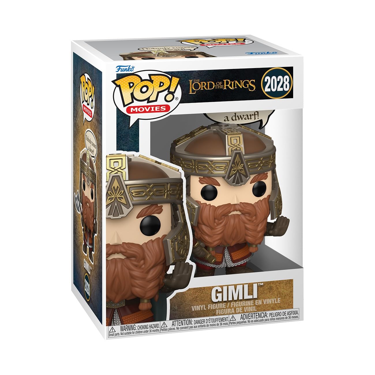 Funko POP! Sayings: Lord of the Rings - Gimli - Collectable Vinyl Figure - Gift Idea - Official Merchandise - Toys For Kids & Adults - Model Figure for Collectors and Display