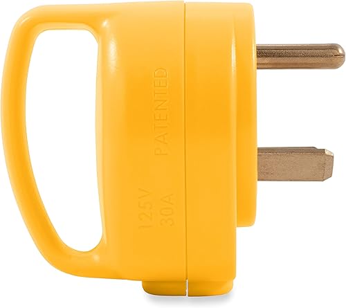 Miniatura 4 de Camco 55283 30 AMP Mini enchufe macho de repuesto con asa Powergrip