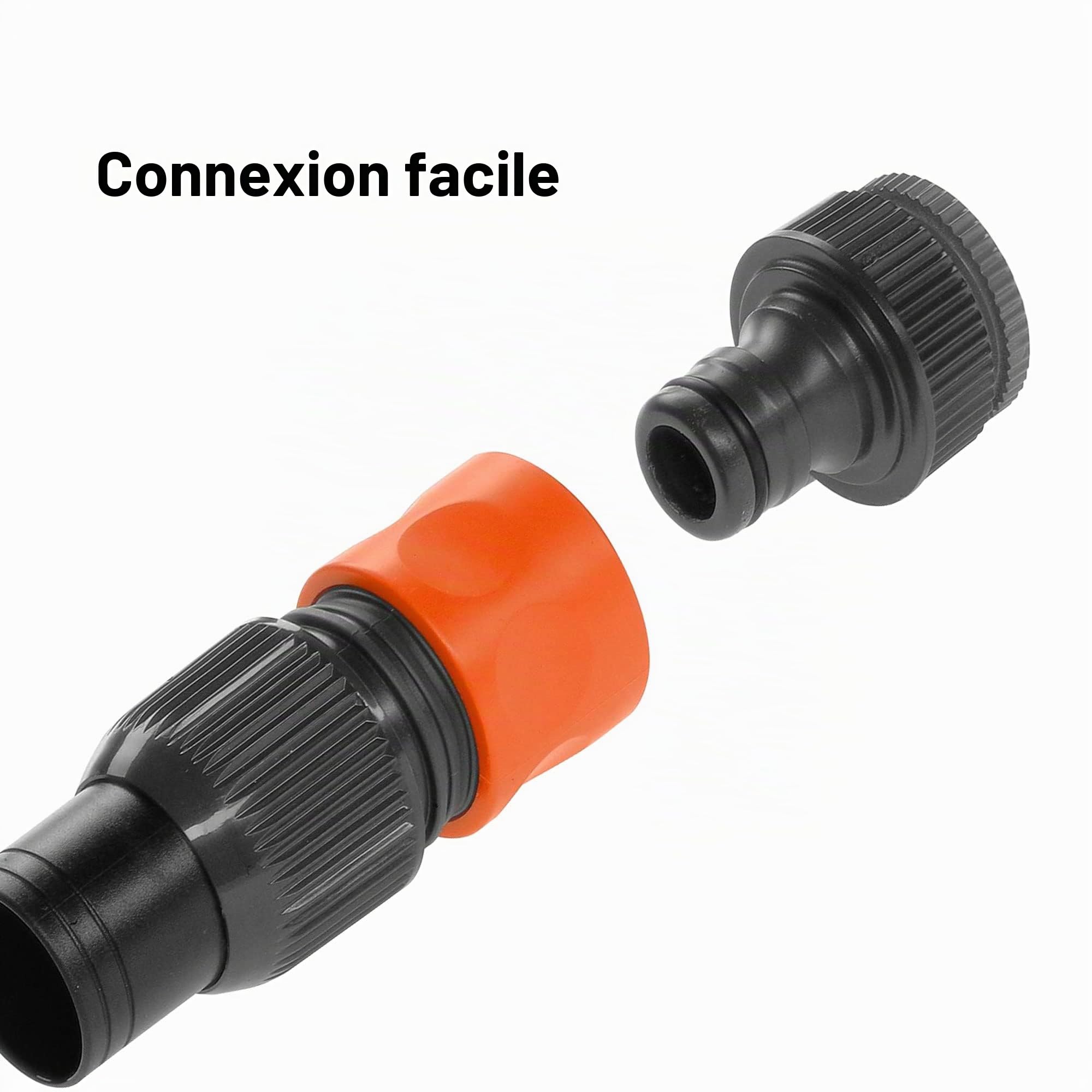 GARDENA Pompe d'Arrosage de Surface 5000/5 | Puissance 1300 W - Pression 5 bar - Débit 5 000 L/H (1759-20) & Set de raccordement grand débit pour pompes de Gardena : raccord de tuyau