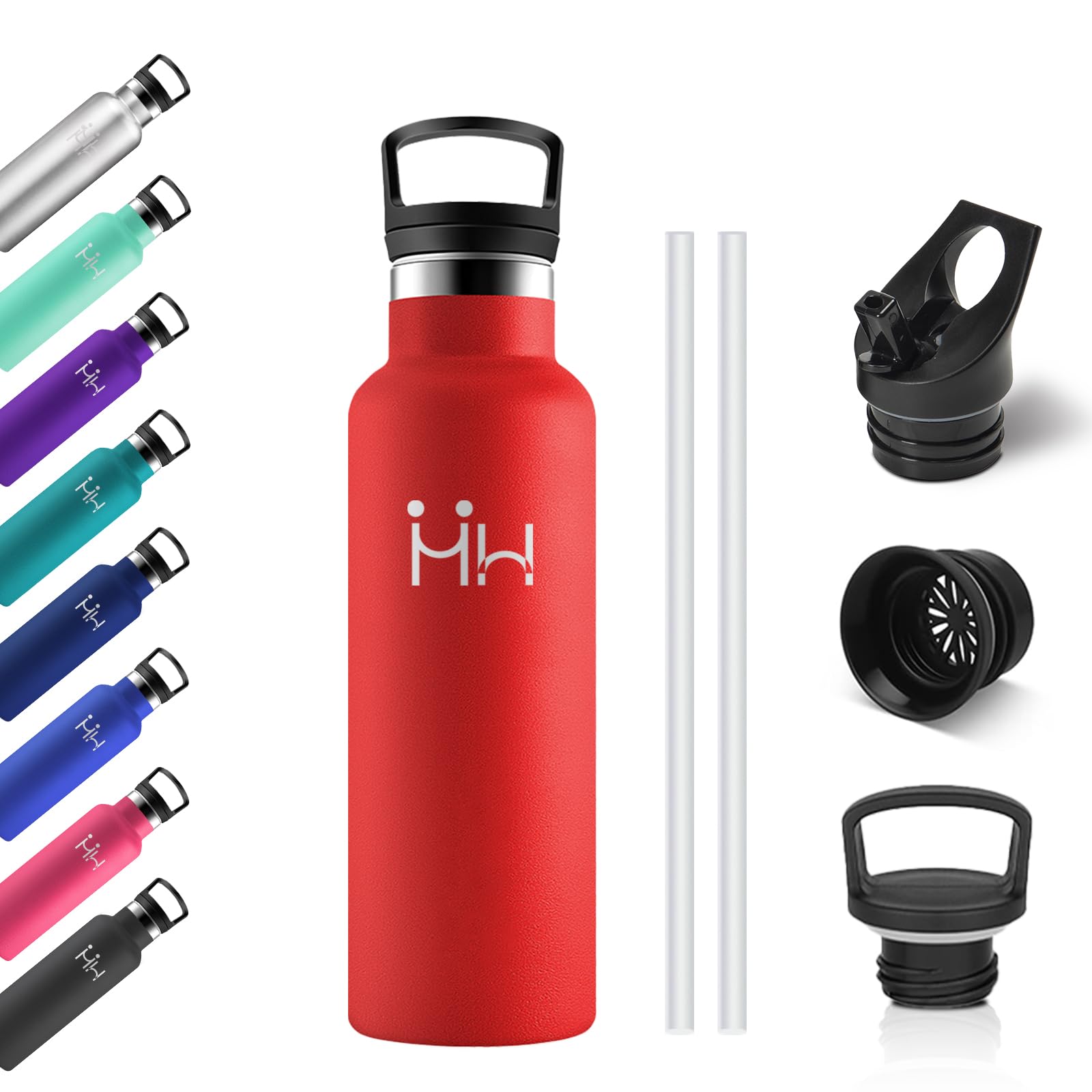 500ml Children's Thermal Bottle, Drinking Bottle with Straw, Double-Walled Thermal Bottle, Reusable, BPA Free & Leakage Free Thermos Bottle, Thermos for Offices, Travel, Camping, Cycling