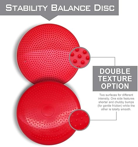 Miniatura 8 de Cojín de estabilidad inflada, cojín de equilibrio de yoga, cojín de asiento para aliviar el dolor, recuperación de suelo pélvico pospartum,