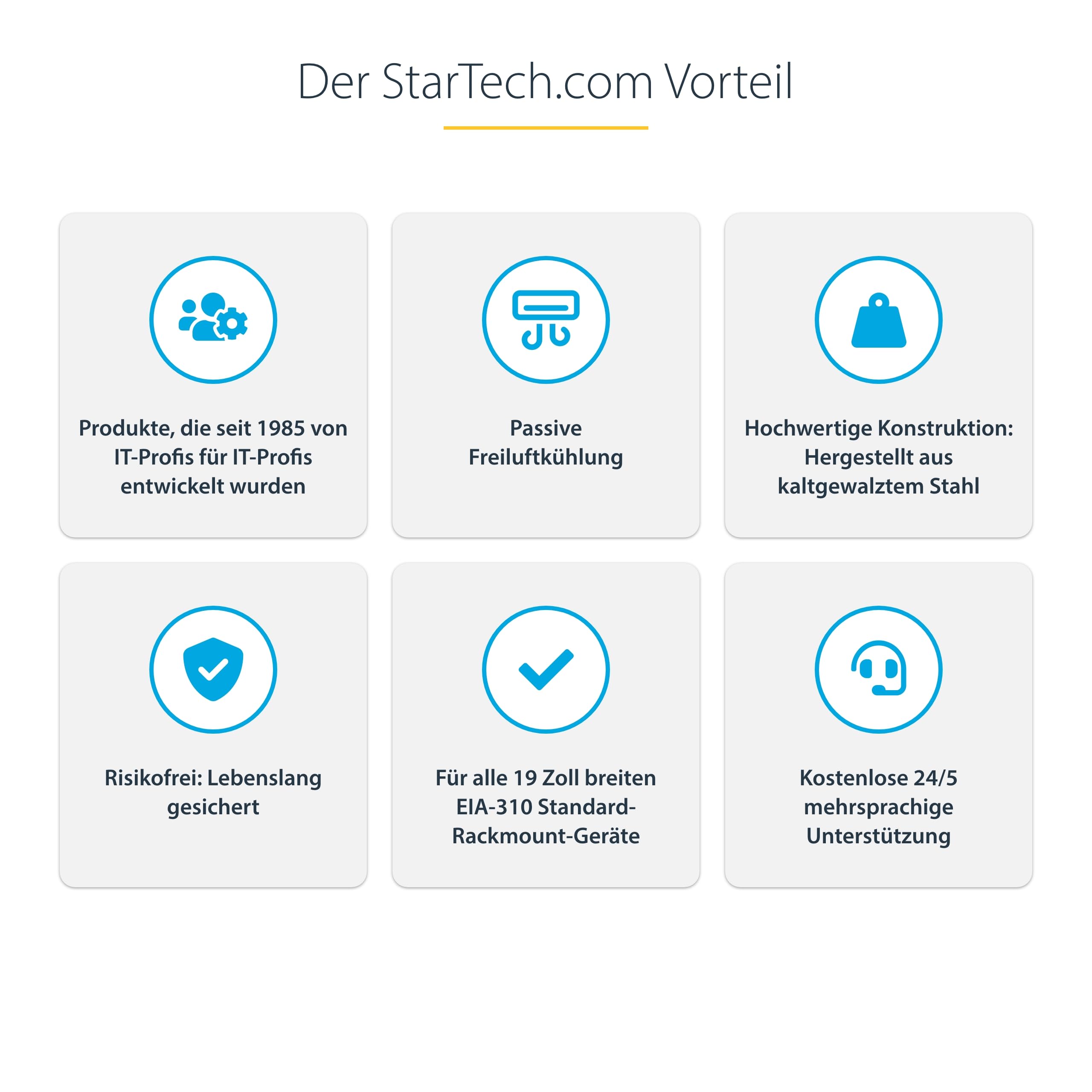StarTech 4HE Vertikale Wandhalterung, 19 Zoll, 55kg (RK419WALLV-N) | Rack-Geräte, Patchpanels, Server, NAS, Audio Video Equipment, EIA-310, Stahl, Universal
