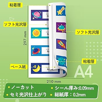 Amazon.co.jp: Koala 両面印刷 写真シール用紙 ラベルシール A4