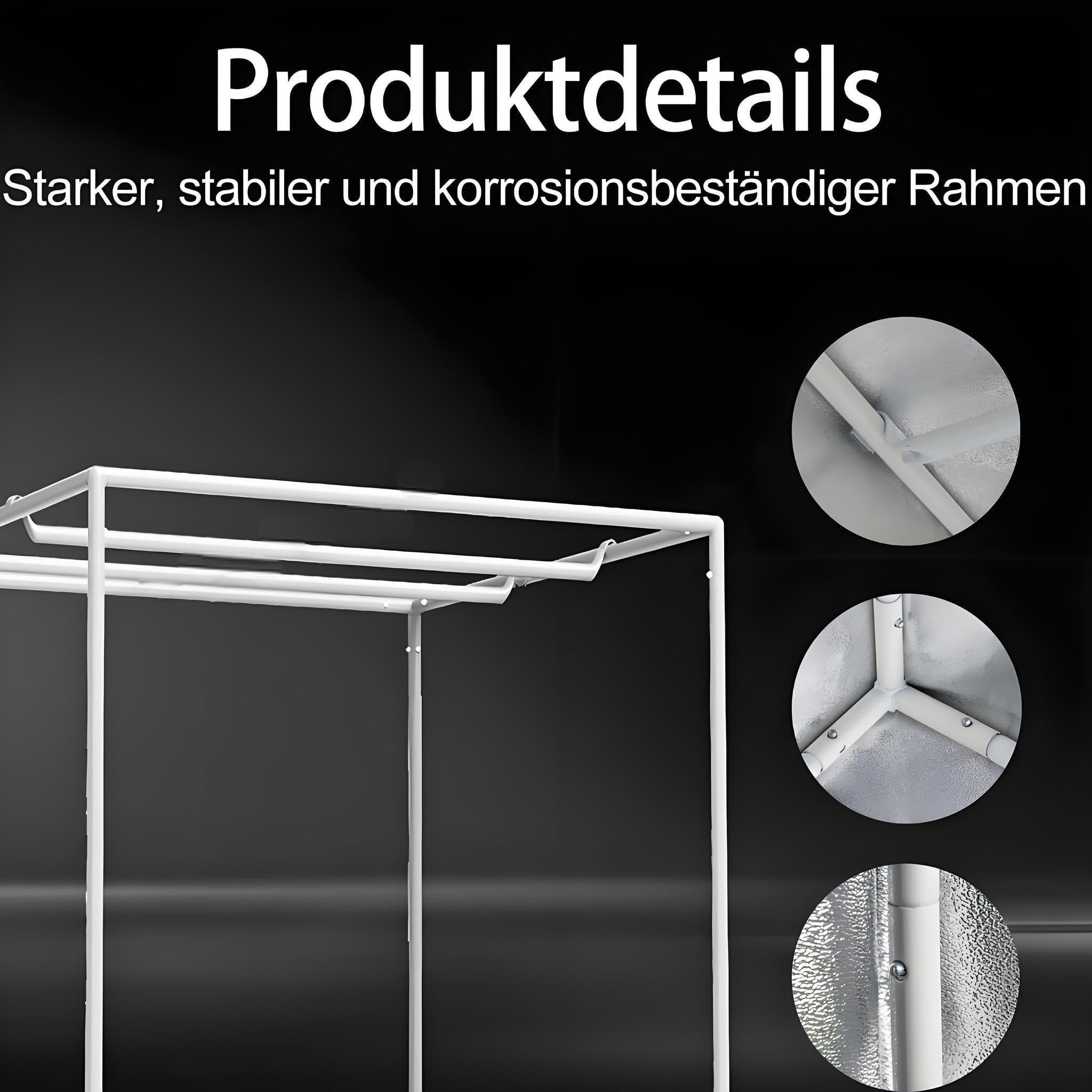 SunStream Tienda de cultivo hidropónica pequeña de 60 x 60 x 140 cm para cultivo de plantas de interior, resistente al agua, a prueba de luz, 600D Oxford Mylar