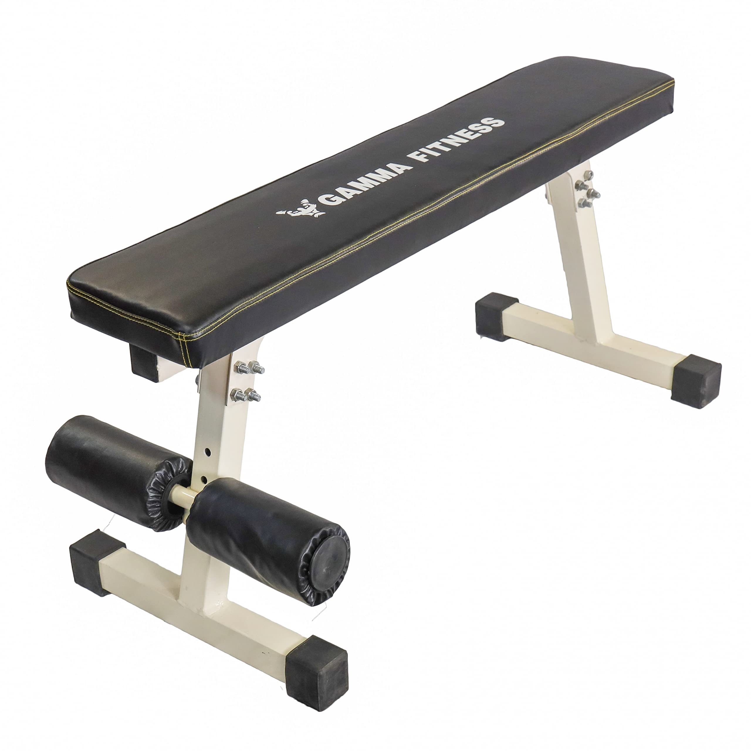 Gamma Fitness Heavy Duty Flat Bench With Foot Support FB-80 | 60mm Thick Comfortable Cushion-image-42