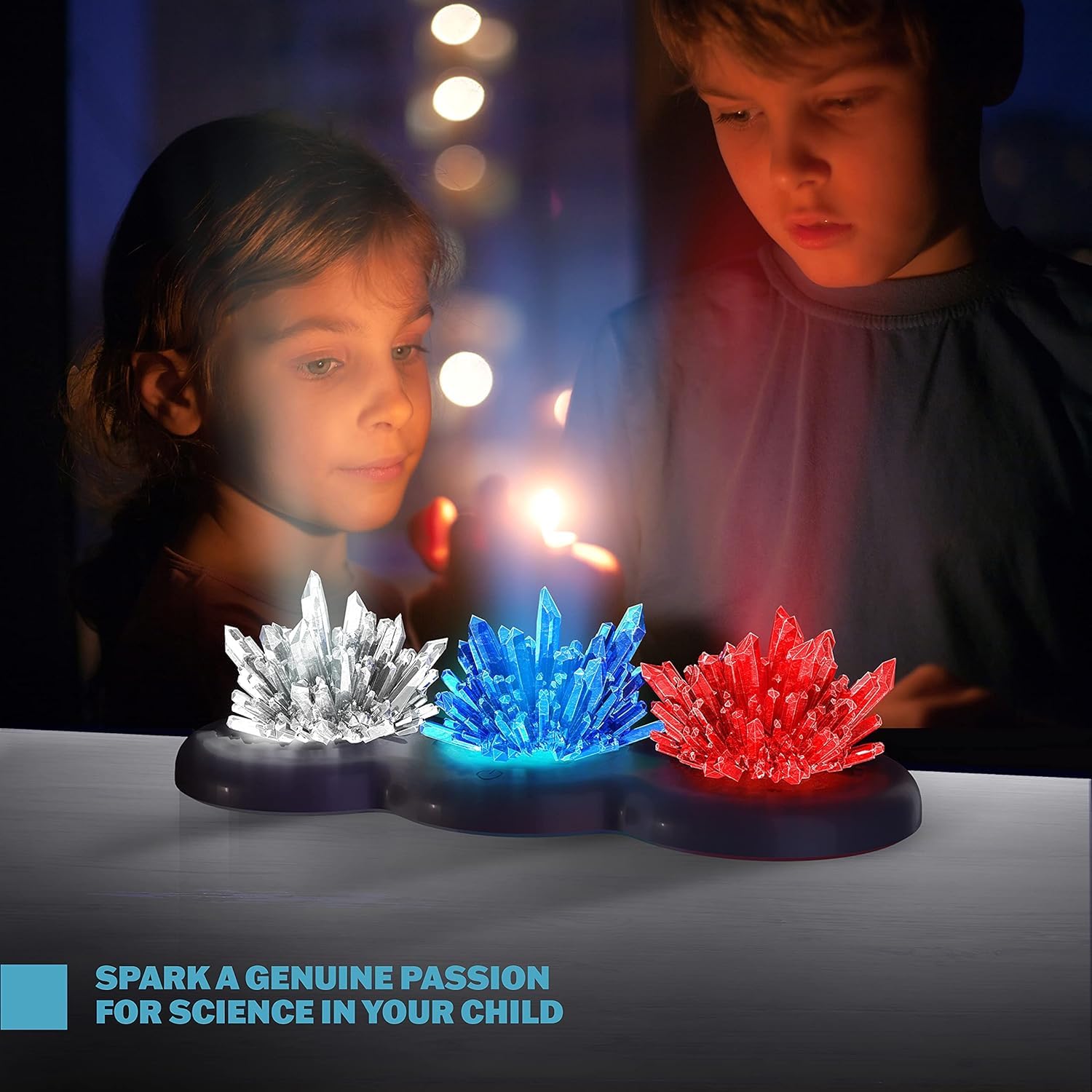 Light-up Crystal Growing Kit for Kids - Science Kits for Kids Age 8-12 - 6 7 8 9 10 Year Old Boy Birthday Gifts - Gifts for Girls - STEM Toys for 7 Year Old Boys, Experiment Crafts for Age 10-12 Years — Amazon image 2