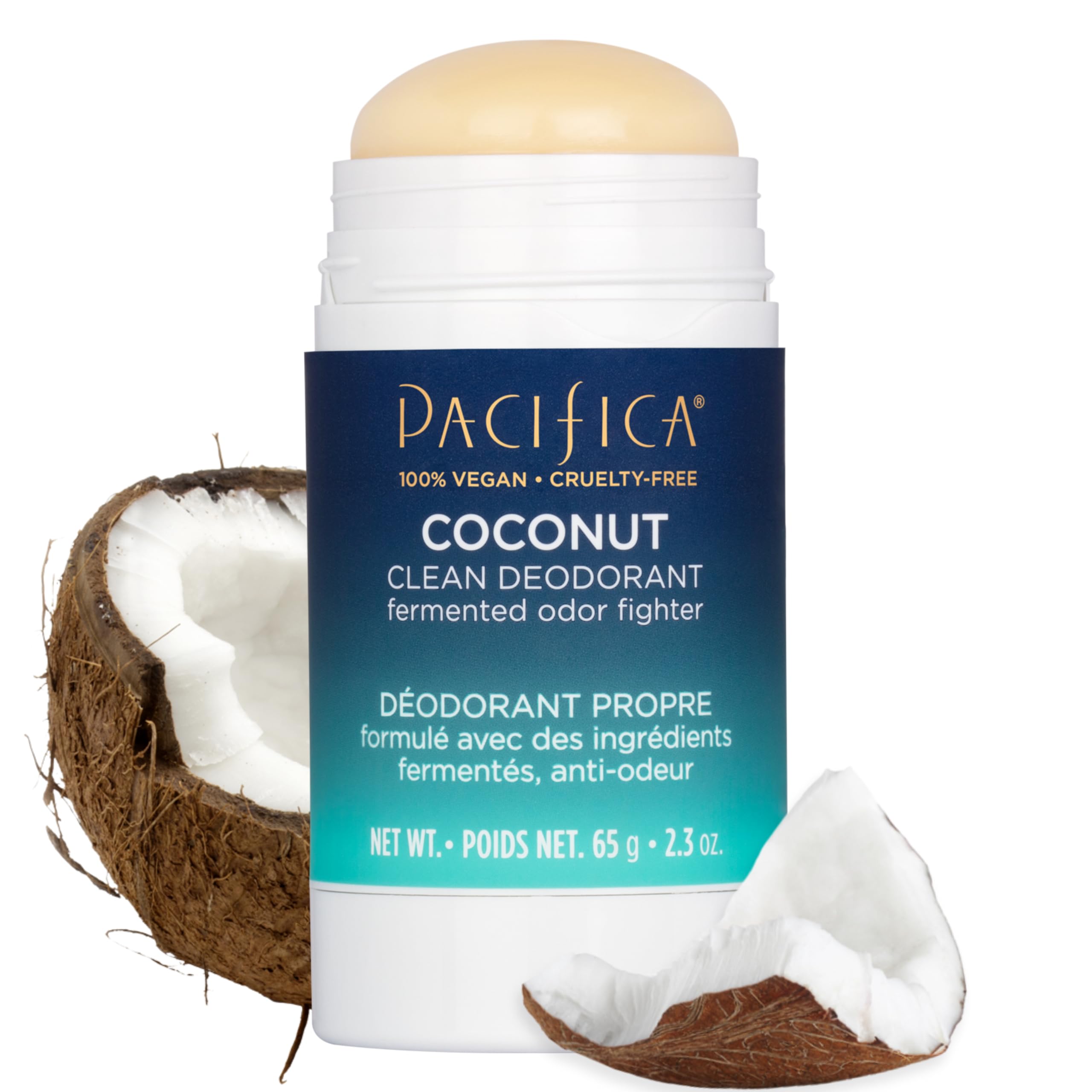 Pacifica Clean Deodorant Stick - Coconut Cream for Women 2.8 oz Deodorant Stick
