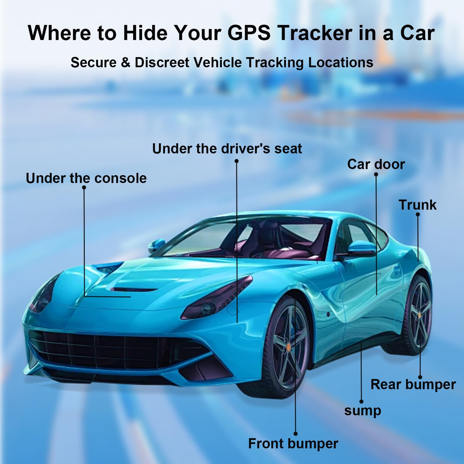 Car GPS Tracker,Magnetic Mini Vehicle Tracker (Compatible with iOS & Android),Real Time Vehicle Tracker,No Monthly Fee,IP68 Waterproof,Car Tracking Device for Car, Truck,Kids,bike,Global Coverage - 4