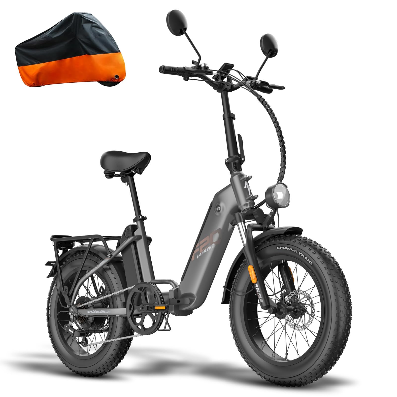 Fafrees Straßenzulassung FF20 Polar Damen E Bike Herren 45km/h mit 48V 13,4Ah*2 Akkus [ Offiziell ] E-Bike Klapprad 20 Zoll, Elektro Mountainbike Ebike 500W 150kg, Elektrofahrrad Fatbike Erwachsene Sport &