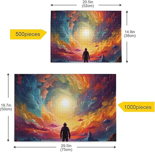 Miniatura 5 de Galaxy Sky Jigsaw Puzzles 500 Pieces for Adults,Learning Educational Puzzles,Difficult and Challenge Families Toys with Mesh Storage Bag 2012165