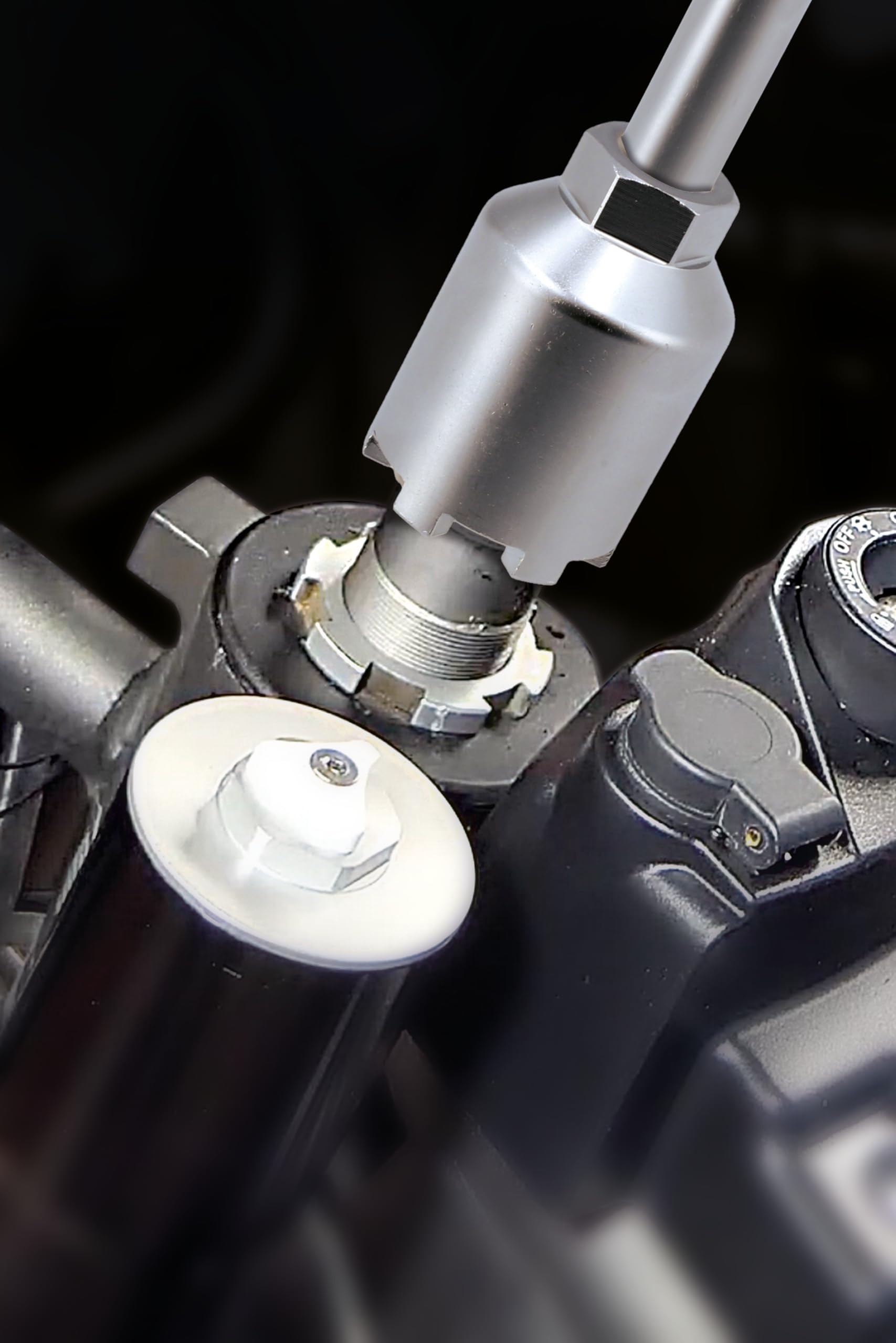 Amazon.com: Laser 8691 Steering Stem Nut Socket - Triumph : Automotive