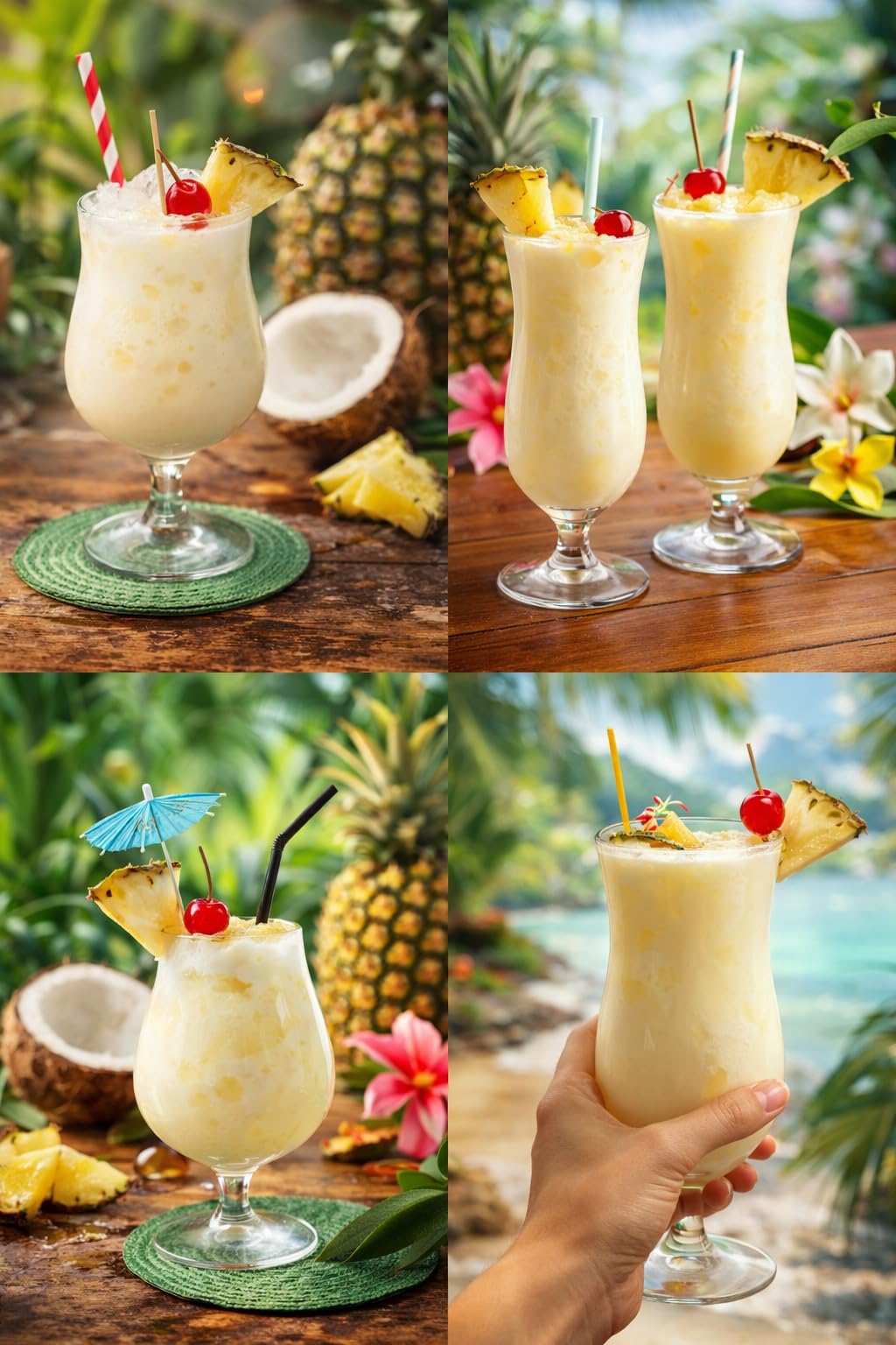 Premium Mix Piña Colada 1 kg – Puré de Piña y Coco Natural sin Conservantes – Base para Cócteles, Smoothies, Helados, Postres y Repostería – Ready-to-Use
