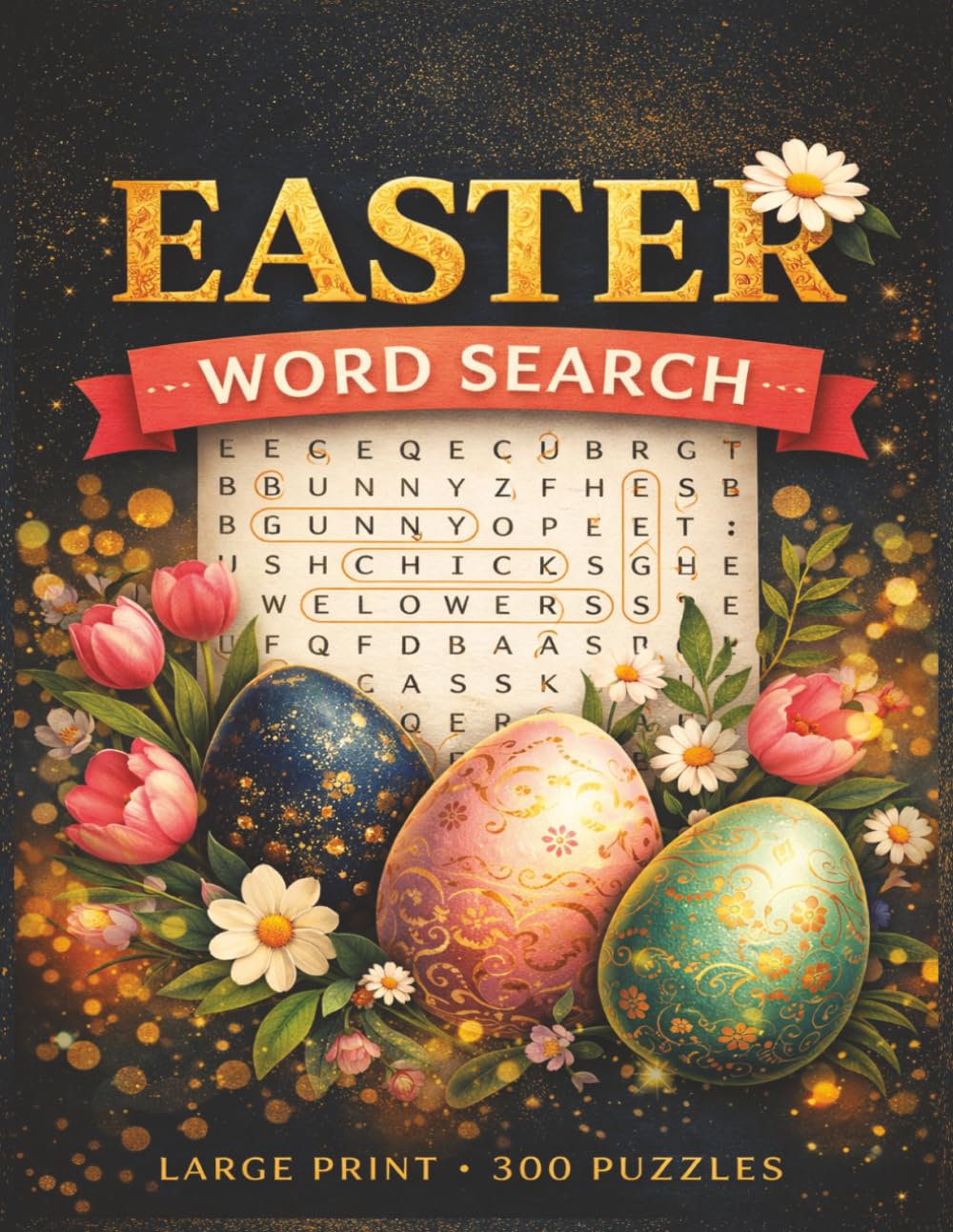 EASTER WORD SEARCH PUZZLE BOOK: LARGE PRINT Word Search about EASTER, SPRING, HOLIDAYS and more [8.5x11|300 puzzles|4500 words]-Perfect for Passtime, ... Seniors, Holidays and other Occassions.