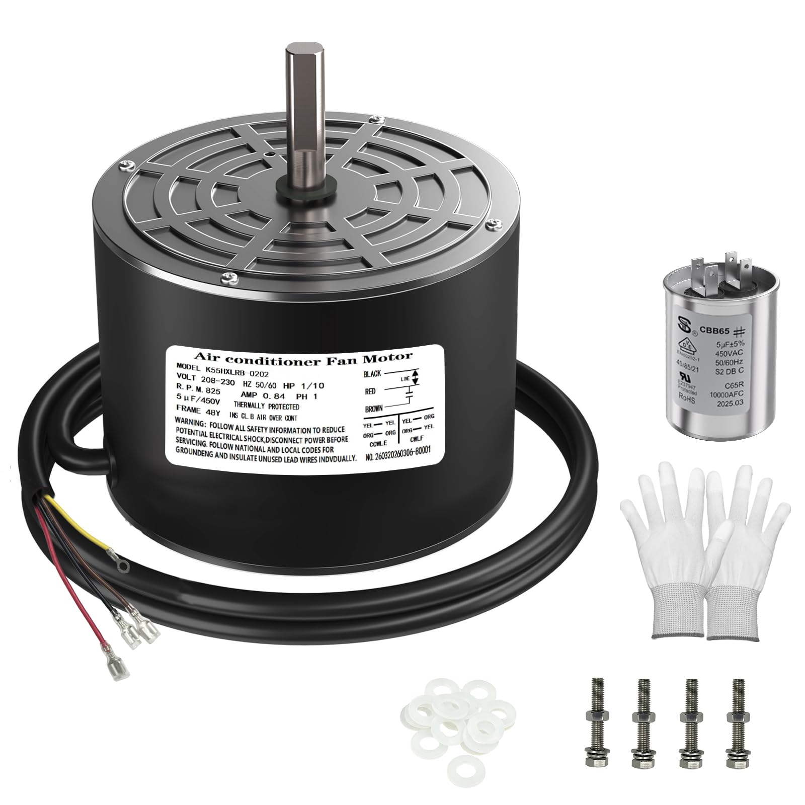 Photo 1 of Xicbie Condenser Fan Motor 1/10HP 208-230V 825RPM
