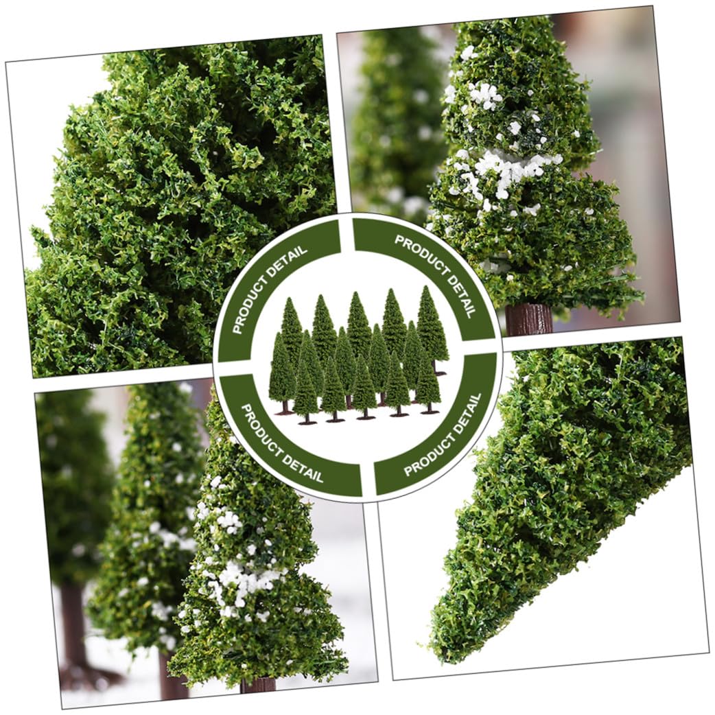 MAGICLULU 30pezzi Alberi Modello di Pino Paesaggio Albero per Scenari Modellini di Treni Architettura Modelli Progetto Scolastico Realizzato Materiali