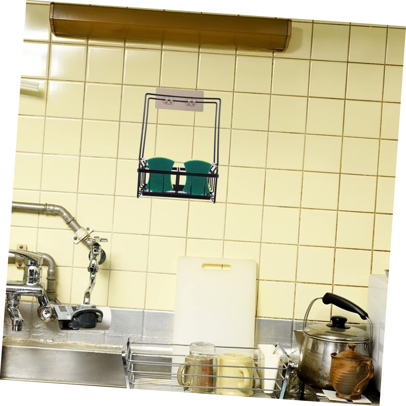 Cabilock Soporte para Esponjas De Cocina Estante De Almacenamiento Fregadero Organizador Multifuncional De Esponjas Rack Escurridor De Cocina Diseño Ecológico y Práctico