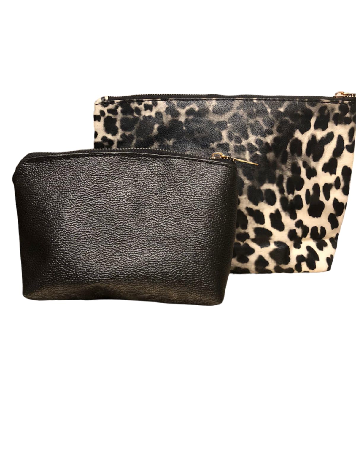 Leopard White Print and Black Pouch Combo-image-36