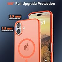 Vista 758 de SUPFINE Funda magnética para iPhone 11 (compatible con MagSafe) (protección contra caídas de grado militar), translúcida mate a prueba de golpes