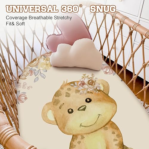 Miniatura 7 de Sábanas de mesa personalizadas para cambio de pañales para cuna neutra fundas de cambiador de nombre personalizadas con bonitos estampados, 2