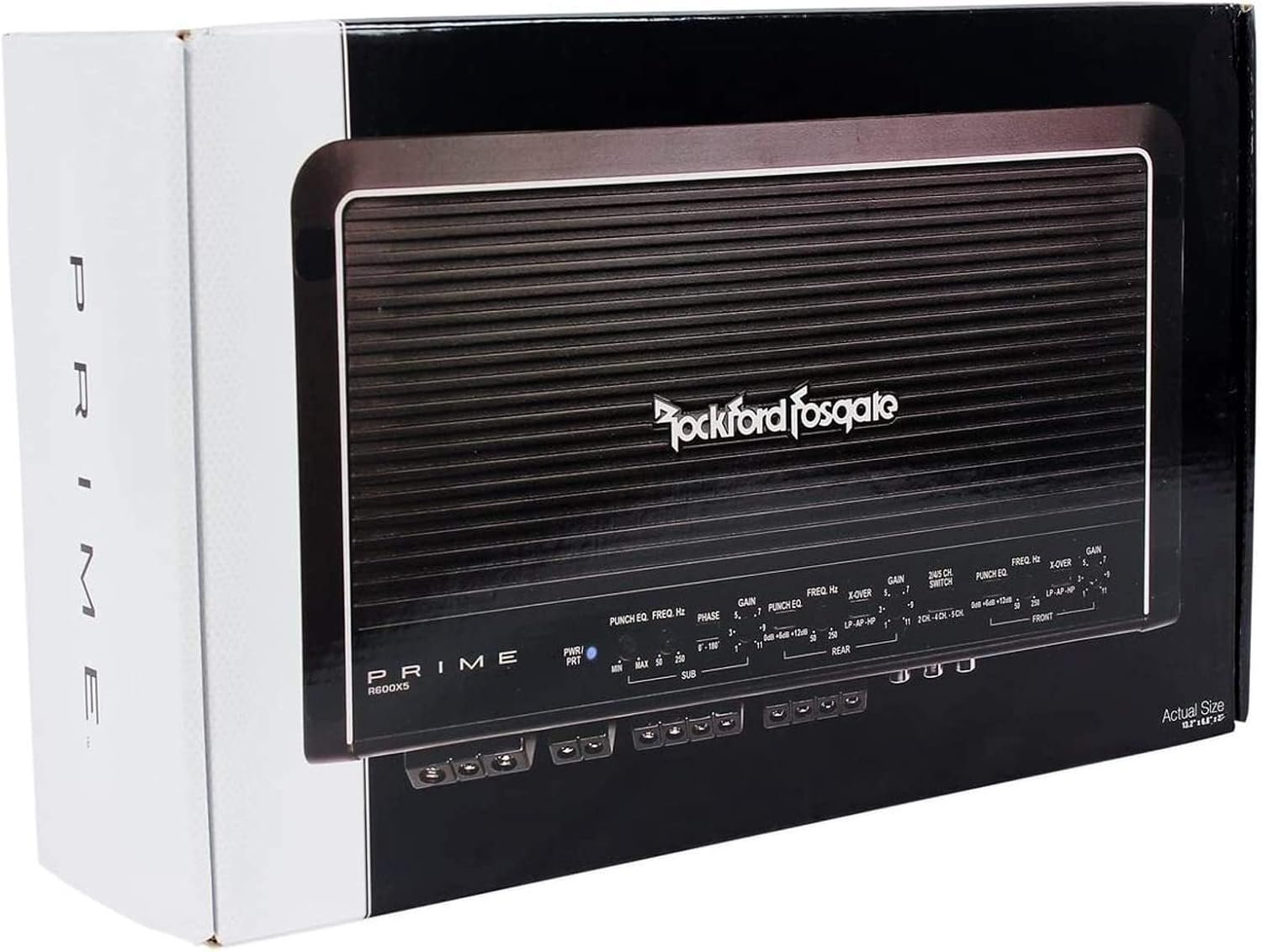 Rockford Fosgate R600X5 Prime Series 5-channel car amplifier -( 50 watts RMS x 4 at 4 ohms ) + 300 watts RMS x 1 at 2 ohms Amplifier + Completed Amp Kit + RCA's