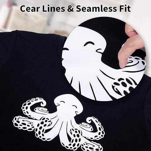 Miniatura 4 de Vinilo de transferencia de calor HTV de 3 rollos de 12 pulgadas x 20 pies, vinilo para planchar para camisetas, ropa, tela de almohada, vinilo de