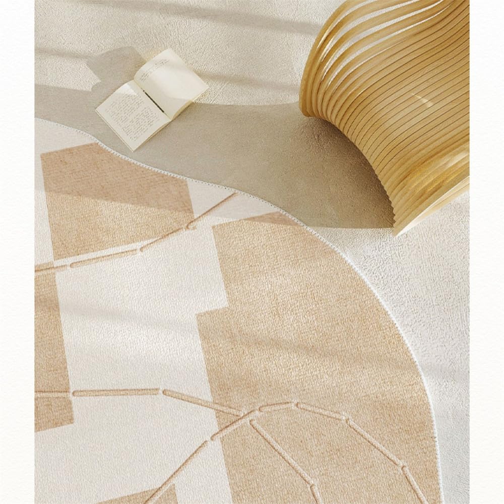 Verdickte Anti-Rutsch-Matte für die Garderobe, helle Wohnzimmerdekoration, geformter Teppich, unregelmäßige Teppiche für Schlafzimmer, Zuhause, waschbarer Teppich, A, 160 x 230 cm